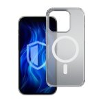 Funda per cellulare 3MK Frosty MagCase Cover policarbonato bianca MagSafe per iPhone 16 Pro Max