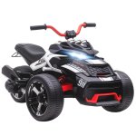 Quadriciclo elétrico infantil Aiyaplay com motor duplo de 12V, luzes e sons.