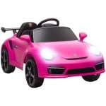 Aiyaplay Coche Eléctrico Para Niños Con Licencia Ruf Ctr 3 Clubsport Rosa