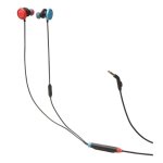 Auriculares JBL Quantum 50N com fio Jack 3.5 mm Gaming multiplataforma com microfone e controlo de volume, preto, azul e vermelho