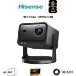 Projetor Hisense C3 UHD 4K 2500 Lúmenes 300" Laser DLP Smart TV JBL Portátil