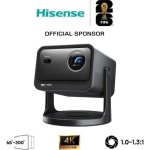 Proyector Hisense C3 UHD 4K 2500 Lúmenes 300" Láser DLP Smart TV JBL Portátil