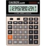 Calculatrice Avizar DX-9989 14 chiffres Solaire Touches larges Noir