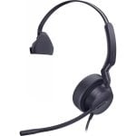 Auriculares Yealink UH42 con cable USB-A/USB-C para oficina, micrófono y control en línea, negro