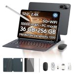 Blackview Mega 12 12.2" 256GB 5G 10000mAh Android 16 Tablet Nero con tastiera