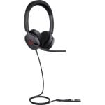 Auriculares Yealink UH48 Dual con cable USB-C para oficina con Cancelación de Ruido negros