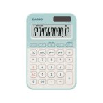Calculadora Casio MS-20YC 12 Dígitos Solar/Bateria Verde Claro
