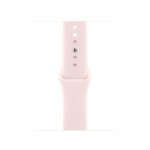 Bracelet sport Apple Watch 42 mm Rose Pâle S/M fluoroélastomère