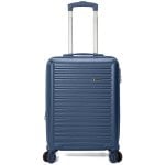 Mala de cabine Benzi Bz5845a-50, expansível, em ABS, tamanho de cabine de 55 cm, 4 rodas duplas, fechadura de combinação de 3 dígitos, azul.