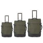 Benzi Bz5850v Juego De Maletas, 3 Piezas Blandas, 2 Ruedas, Cabina 50 Cm Mediana 60 Cm Grande 70 Cm, Asa Telescópica, Verde