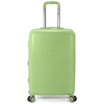 Mala de viagem expansível Benzi Bz5827v-50 em ABS, tamanho de cabine de 55 cm, 4 rodas duplas, fechadura de combinação de 3 dígitos, verde.