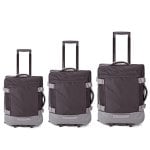 Benzi Bz5850n Juego De Maletas, 3 Piezas Blandas, 2 Ruedas, Cabina 50 Cm Mediana 60 Cm Grande 70 Cm, Asa Telescópica, Negro