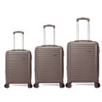 Conjunto de 3 malas rígidas expansíveis Benzi BZ5845oro, cabine 50cm, média 60cm, grande 70cm, 4 rodas duplas, fechadura de combinação, douradas