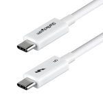 Cavo Thunderbolt 5 StarTech TBLT5MM1M240WWH 1m 120Gbps 240W Bianco