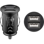 Cargador de coche Genérica doble USB 3,1A compacto negro