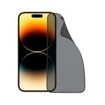 Bruchsicherer, spionageabweisender Displayschutz aus gehärtetem Glas für iPhone 14 Pro