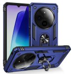 Funda para móvil Max Power Digital Anillo Giratorio Silicona Policarbonato Azul Antideslizante para Xiaomi Redmi 14C