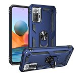 Funda per smartphone Max Power Digital Anello Magnetico Silicone Policarbonato Blu per Xiaomi Redmi Note 10 Pro