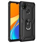 Funda para móvil Max Power Digital Anillo Giratorio Silicona y Policarbonato Negra Antideslizante para Xiaomi Redmi 9C