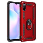 Funda para móvil Max Power Digital Magnética Anillo 360 Silicona Policarbonato Negra para Xiaomi Redmi 9A y 9AT