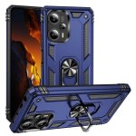 Custodia per smartphone Max Power Digital Anello Magnetico Silicone Policarbonato Nera con supporto per Xiaomi Poco F5 5G