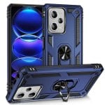 Funda para móvil Max Power Digital Silicona Policarbonato Anillo Giratorio Negra Antideslizante para Xiaomi Redmi Note 12 Pro Plus protección doble capa