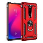 Funda para móvil Max Power Digital Anillo Giratorio Silicona Policarbonato Roja protección 360° para Xiaomi Mi 9T y Mi 9T Pro