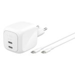 Chargeur Belkin WCH020KQ2MWH-B6 GaN 67 W 2x USB-C Blanc câble 2 m