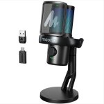 Microfone Maono DM40 Pro USB/sem fios condensador cardioide RGB IA preto