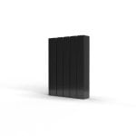 Radiador Eléctrico Rointe Belize 600W 4 Elementos Wifi Negro Mate Programación Semanal