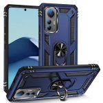 Funda para móvil Max Power Digital Anillo Giratorio Silicona Policarbonato Antideslizante Negra para Xiaomi Mi 12 Lite