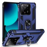 Funda para móvil Max Power Digital Anillo Giratorio Silicona Policarbonato Azul Antideslizante para Xiaomi Mi 13T y Mi 13T Pro