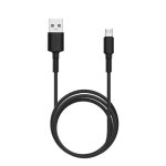 Cable de datos Accetel Cu2184 Micro USB 2.4A 1m TPE Negro