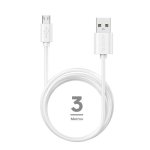 Cable USB Accetel Cu3605 Micro USB 3 m 1.8A Blanco TPE