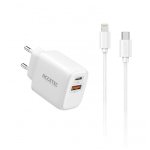 Cargador Accetel Ac553 Carga Rápida 25W QC/PD Cable USB-C a Lightning