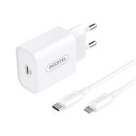 Cargador Accetel Ac933 Carga Rápida 30W USB-C con Cable Lightning 1 m