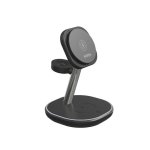 Cargador inalámbrico Accetel Acw515b 3 en 1 MagSafe 15W USB-C