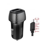 Cargador coche Accetel Cc316 USB-A 3.1A 15W con cable USB-C 100cm