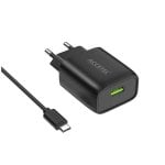 Cargador de pared Accetel AC334 USB 2.4A con cable Micro USB 1 m