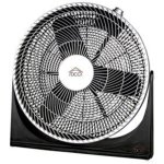 Ventilator DCG Eltronic CRB1240 50 cm 110 W 3 Stufen schwarz silber
