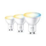 Ampoule intelligente WiZ GU10 PAR16 Blanc chaud 2700K Pack 3