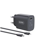 Cargador de pared Accetel Ac852 carga rápida PD 25W cable USB-C a Lightning