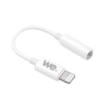 Adaptateur Lightning WE WELIGHTJKFADP Jack 3.5 mm MFi Blanc Compact