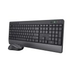 Tastatur Trust Trezo Wireless Deskset QWERTZ Deutsch mit Maus und nachhaltigem Design