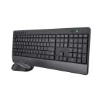 Teclado Trust Trezo Wireless Deskset ECO IT completo sem fios com rato incluído
