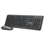 Teclado NGS Serenity Kit inalámbrico de membrana con ratón ambidiestro y teclas multimedia