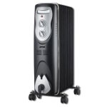 Ölradiator Zephir ZRA1519 2000W 9 Elemente Schwarz Silber