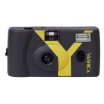 Cámara Analógica Yashica MF-1 Reutilizable 35mm Objetivo 31mm Flash Integrado Gris