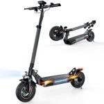Patinete elétrico iScooter W9 1000W Autonomia 45km Rodas 10in Infláveis Preto