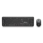 Teclado NGS Harmony Kit inalámbrico completo con ratón, 12 teclas multimedia, perfil bajo, QWERTY IT, negro